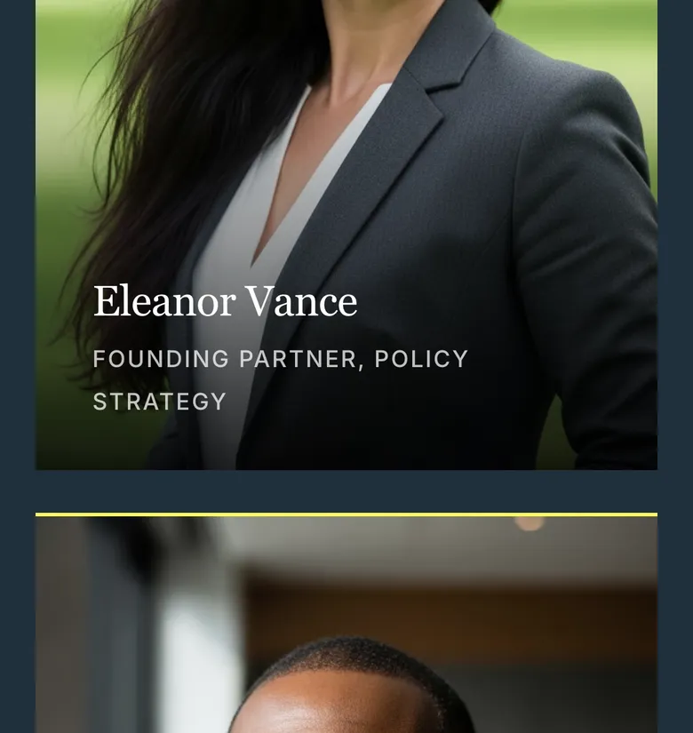 Phone-width page screen 04 of the CAPITOL template (public affairs) showing 2 images, 1 video.