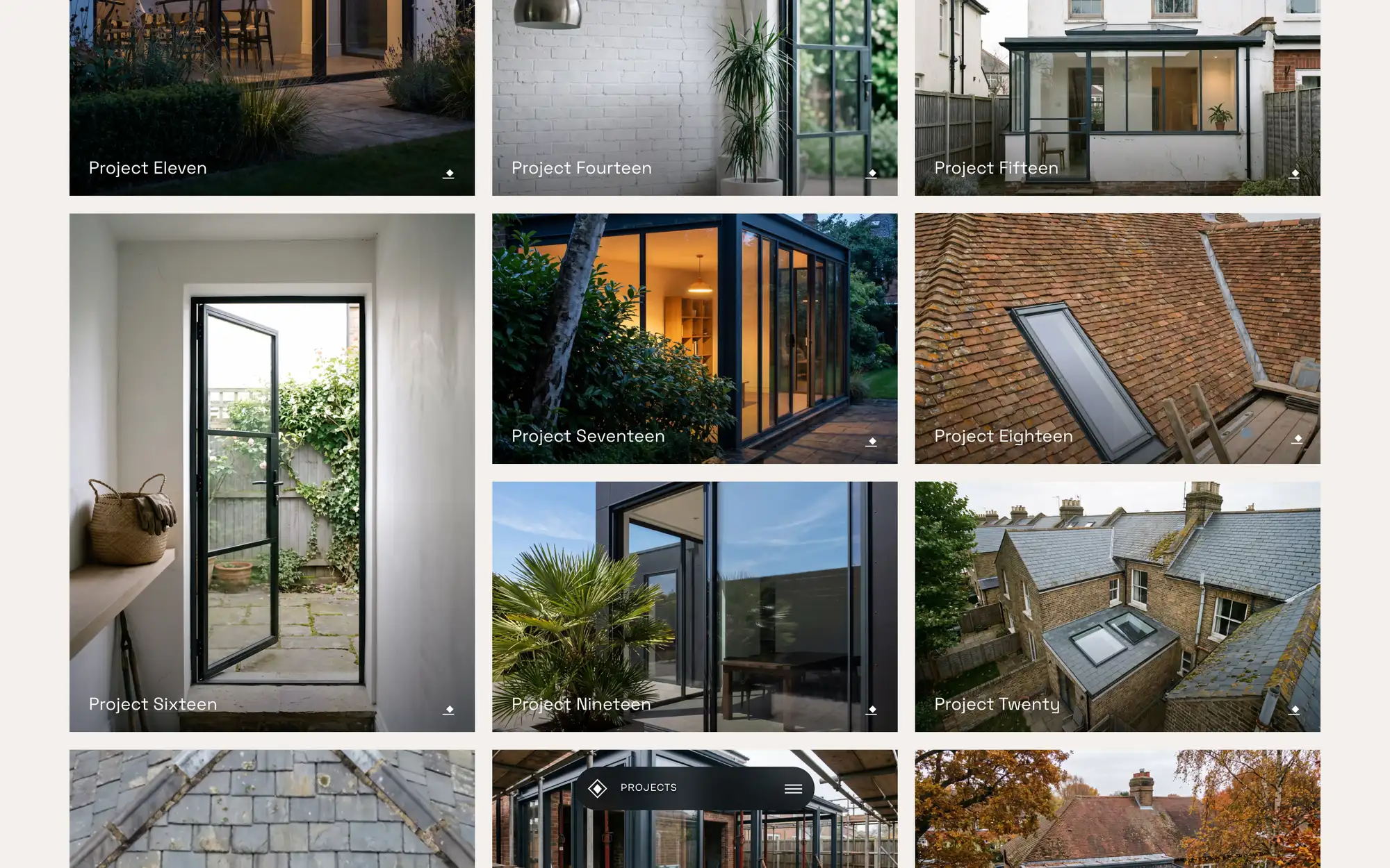 Desktop page section 07 of the CLARION template (architecture).